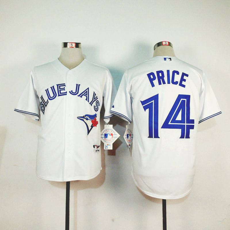 Men Toronto Blue Jays #14 Price White MLB Jerseys->toronto blue jays->MLB Jersey